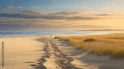 sunset on the beach