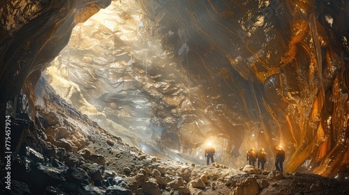 Mineral-Rich Cave Explorers: Uncovering Valuable Ore Deposits in the Underground Frontier photo