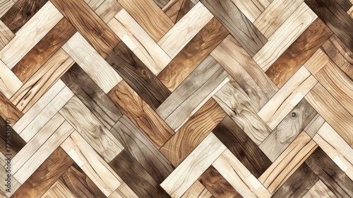 Create warmth with a wood tile flooring illustration for a background template  Ai Generated.