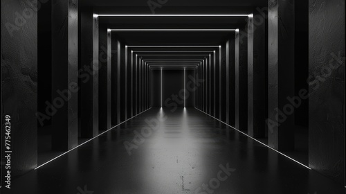 Luxurious abstract black background for modern wallpapers  Ai Generated.