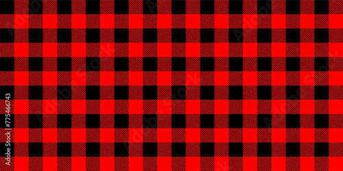 black red Tartan check seamless pattern