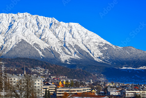 Winterlandschaft in Imst im österreichischen Bundesland Tirol  photo