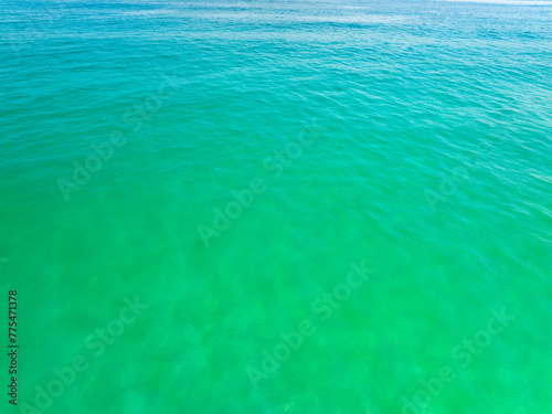 Top view tropical sea beach seascape,Waves texture background,Summer sea waves nature background