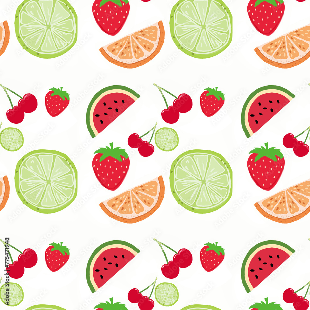 seamless pattern with fruits seamless pattern with fruits