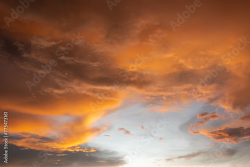 Photography Sunset in the sky of Kuala Lumpur, Malaysia