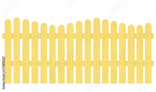 黄色い木の柵　Ｃ