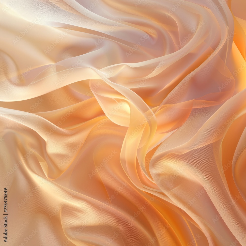 Obraz premium Design a soothing background with soft, flowing lines and gentle curves, inspired by the comforting warmth of a glass of milk before bedtime. Job ID: 227b2192-cc5f-4fca-97ab-ea97dbcd2f6f