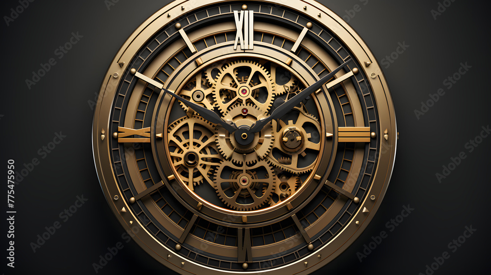 Clock Business Icon 3d