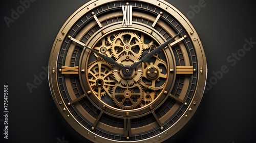 Clock Business Icon 3d
