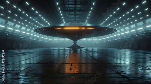 Unveiling the Enigma A Cinematic of the Government s UFO Secrets in Hyper Detailed D Renderings © lertsakwiman