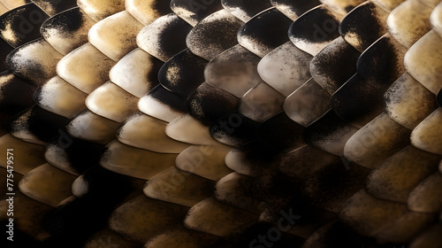 Pythons' scales are arranged in distinct designs, resulting in a captivating appearance.