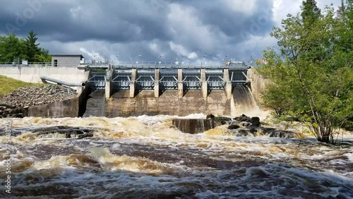 High Falls Flowage Dam in Marinette County Wisconsin photo