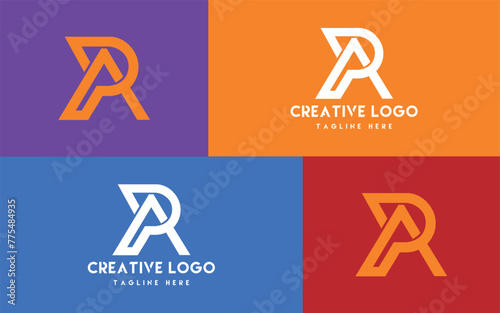 Creative modern PA Symbol,RA initial based letter, PA RA Logo Design