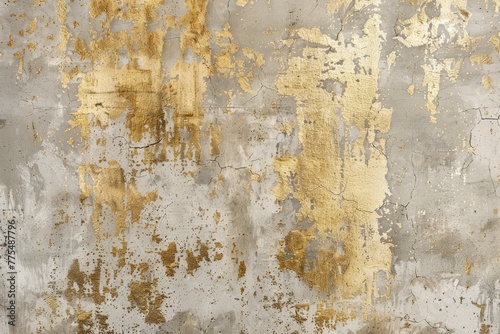 A rustic beige and gold metallic pattern, evoking sandy streets and golden, weathered by time and elements, balances sophistication with a hint of adventure created with Generative AI Technology © Art Creations