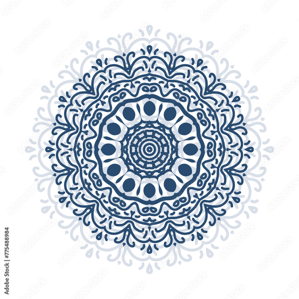 Simple Luxury Decorative Mandala Template Background Illustration Floral Mandala Art Design