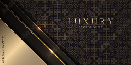 Luxurious Elegant Black and Gold Geometric Design, Abstract Elegance for HD Wallpaper, Web, and More, Stylish Graphics for Cover Design, Menu Templates and Web Graphics
