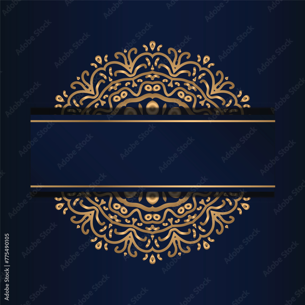 Simple Luxury Decorative Mandala Template Background Illustration Floral Mandala Art Design