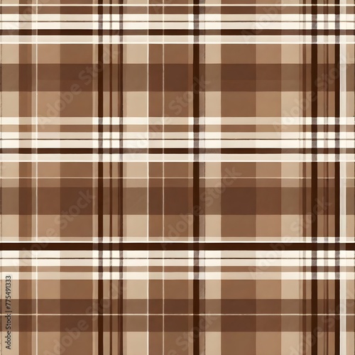 Checkered pattern brown color