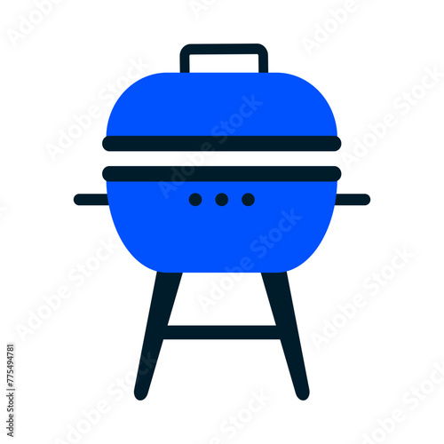 Barbeque Grill Flat Illustration Vector EPS