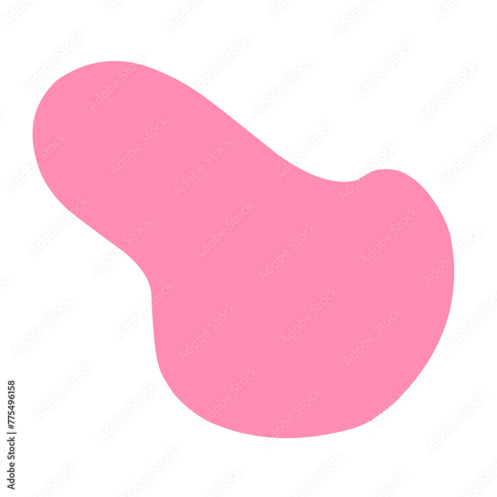 pink blob shape 