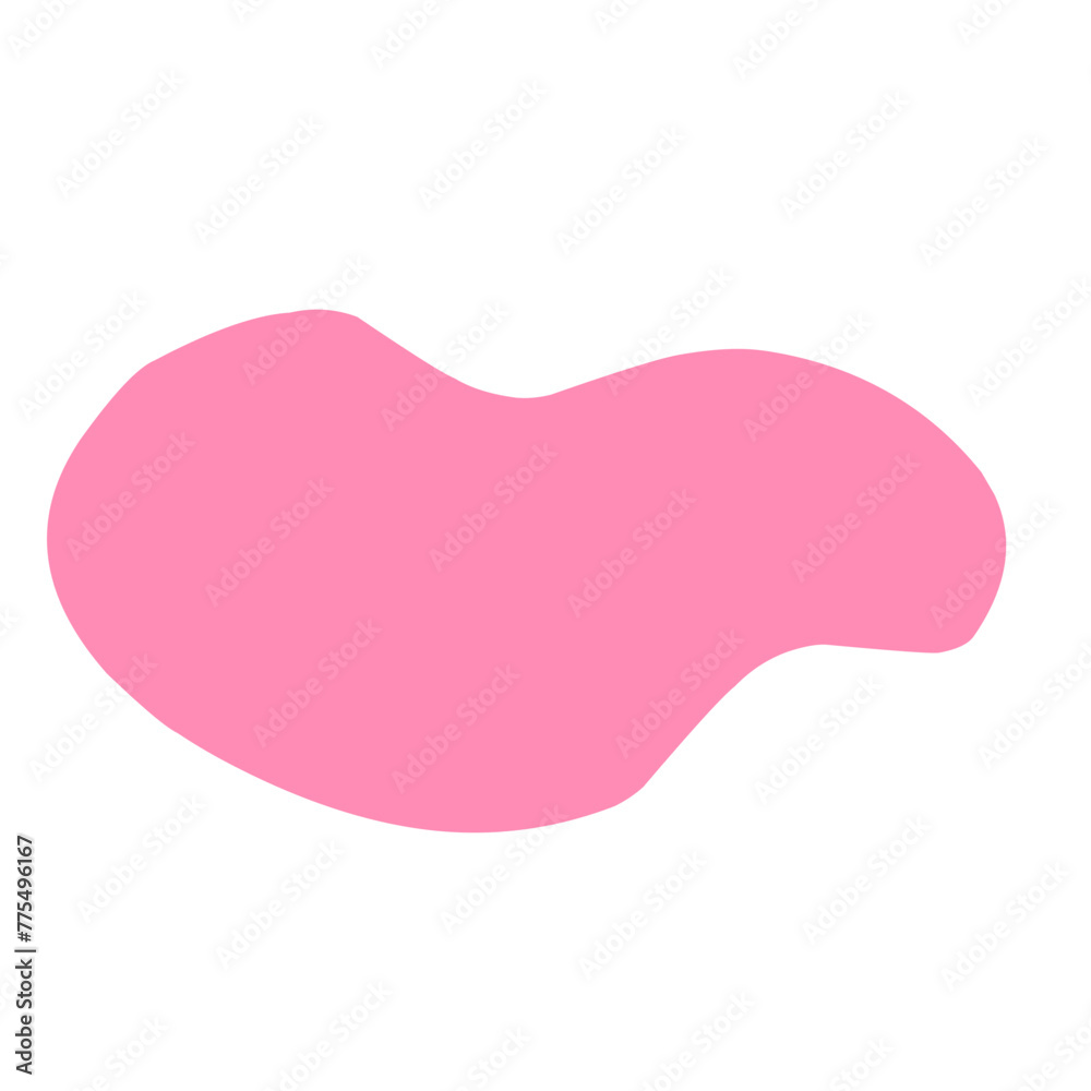 pink blob shape pink blob shape