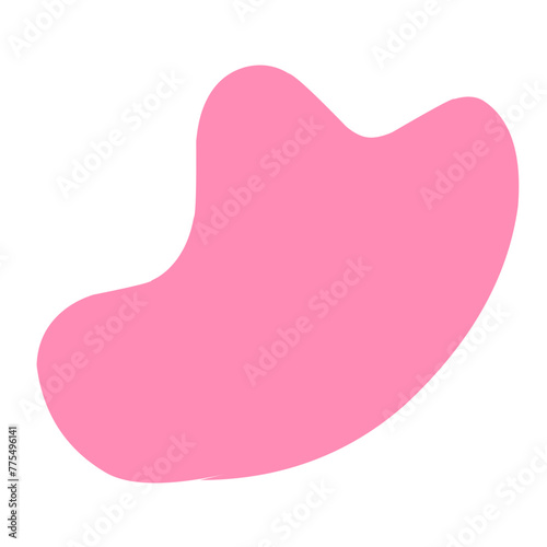 pink blob shape 