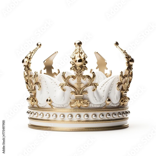 golden crown isolated on white