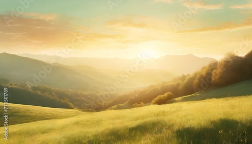 a green nature desktop background illustration