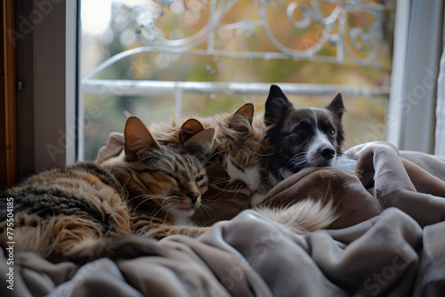 The Heartwarming Companionship of Domestic Pets: A Tribute to Dogs and Cats