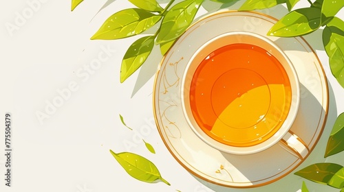 紅茶と茶葉のテクスチャー2
