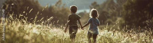 Sibling Adventures, siblings exploring the outdoors together photo