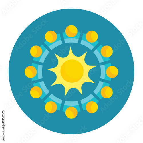 Zodiac Wheel Icon