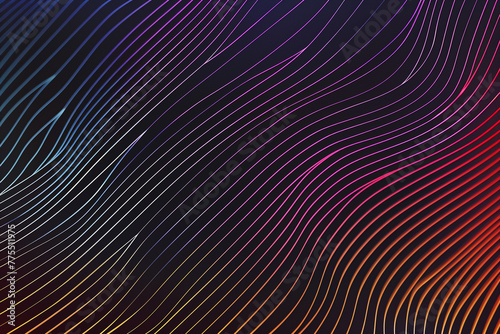 Thin  wavy lines  abstract   background