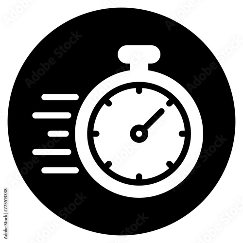 stopwatch glyph icon