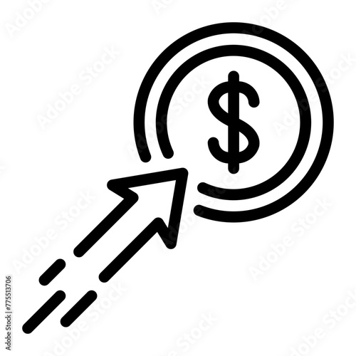 cost per click line icon