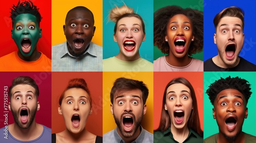 Expressive Diversity Collage of Human Facial Expressions