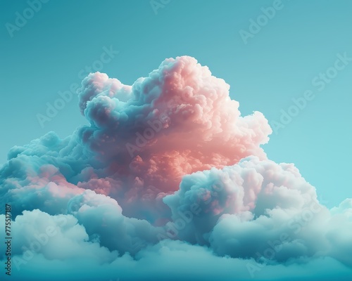 cloud Data Visualization Cinematic Photography Expressive Pop Art ,
