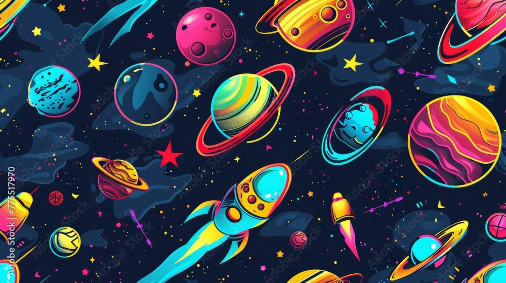 Space background vector. Space background vector.
