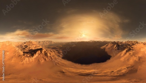 mars hdri environment map round panorama spherical panorama equidistant projection 360 high resolution panorama 3d rendering