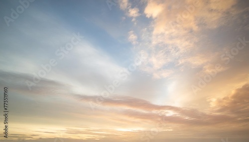 sunset sky with cloud background in sweet color nature abstract background