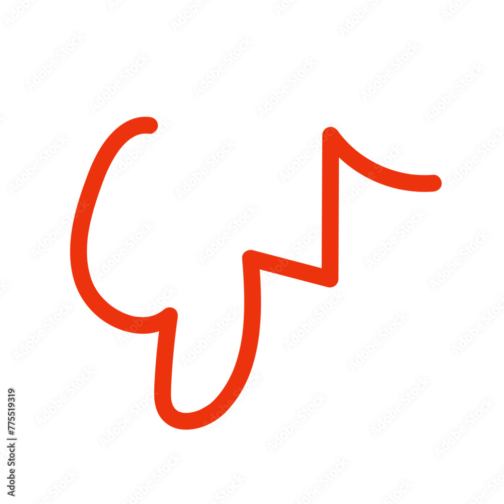 Orange abstract wavy lines vector Orange abstract wavy lines vector