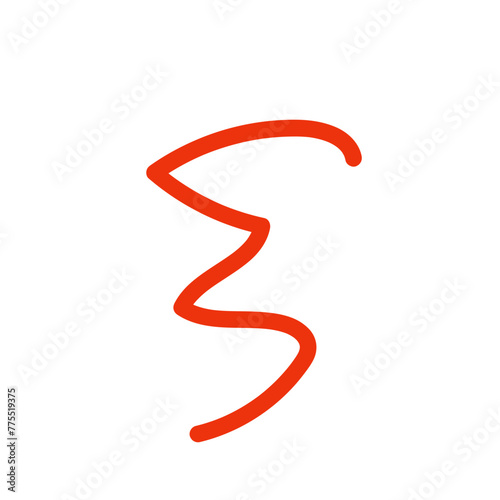 Orange abstract wavy lines vector