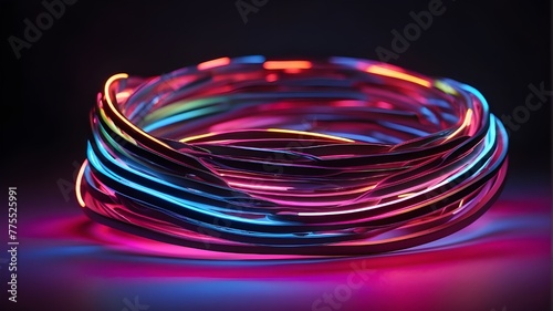 Vibrant Rubber Bands Background, Assorted Rubber Bands in Various Colors, Elastic Bands in Red, Green, Yellow, and Blue, Colorful Rubber Bands for Organization, Heap of Colorful Rubber Bands, Assortme photo