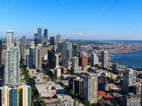 Seattle, Washington. Pacific Northwest, City, Sounds, Water, Mt Rainier