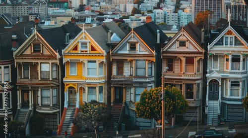 The citys diverse architecture from ornate Victorian houses to sleek modern apartments resembles a patchwork quilt each piece adding its unique character to the overall design. © Justlight