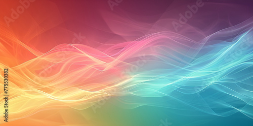 Abstract rainbow neon digital waves, A colorful smoke background , Abstract background design images wallpaper 