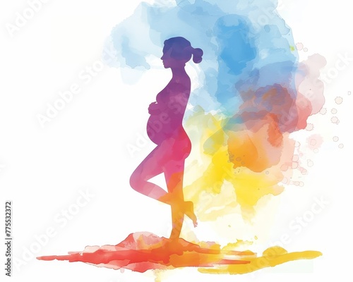 Pregnancy and childbirth Wireless Technologies Gradient Pastels Eco Art Lively Sports and Fitness Graphics ,