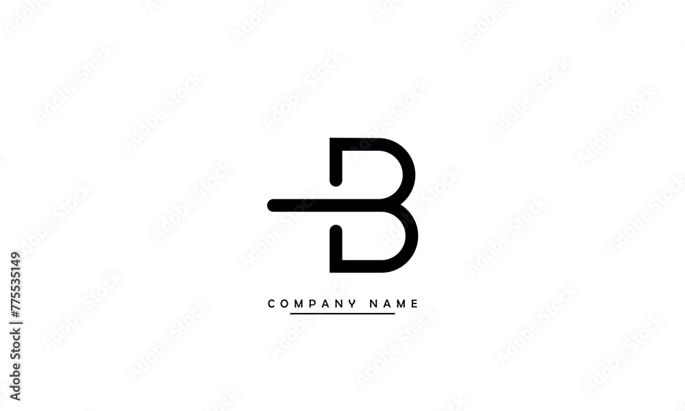 B Abstract Letter Logo Monogram