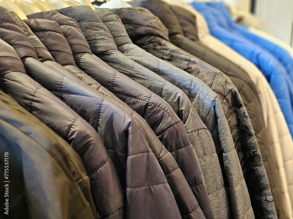 Fototapeta premium Assorted Clothing Items on Rack
