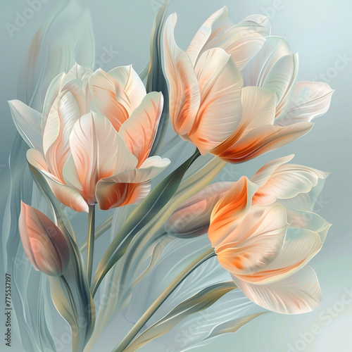 pastel flowers